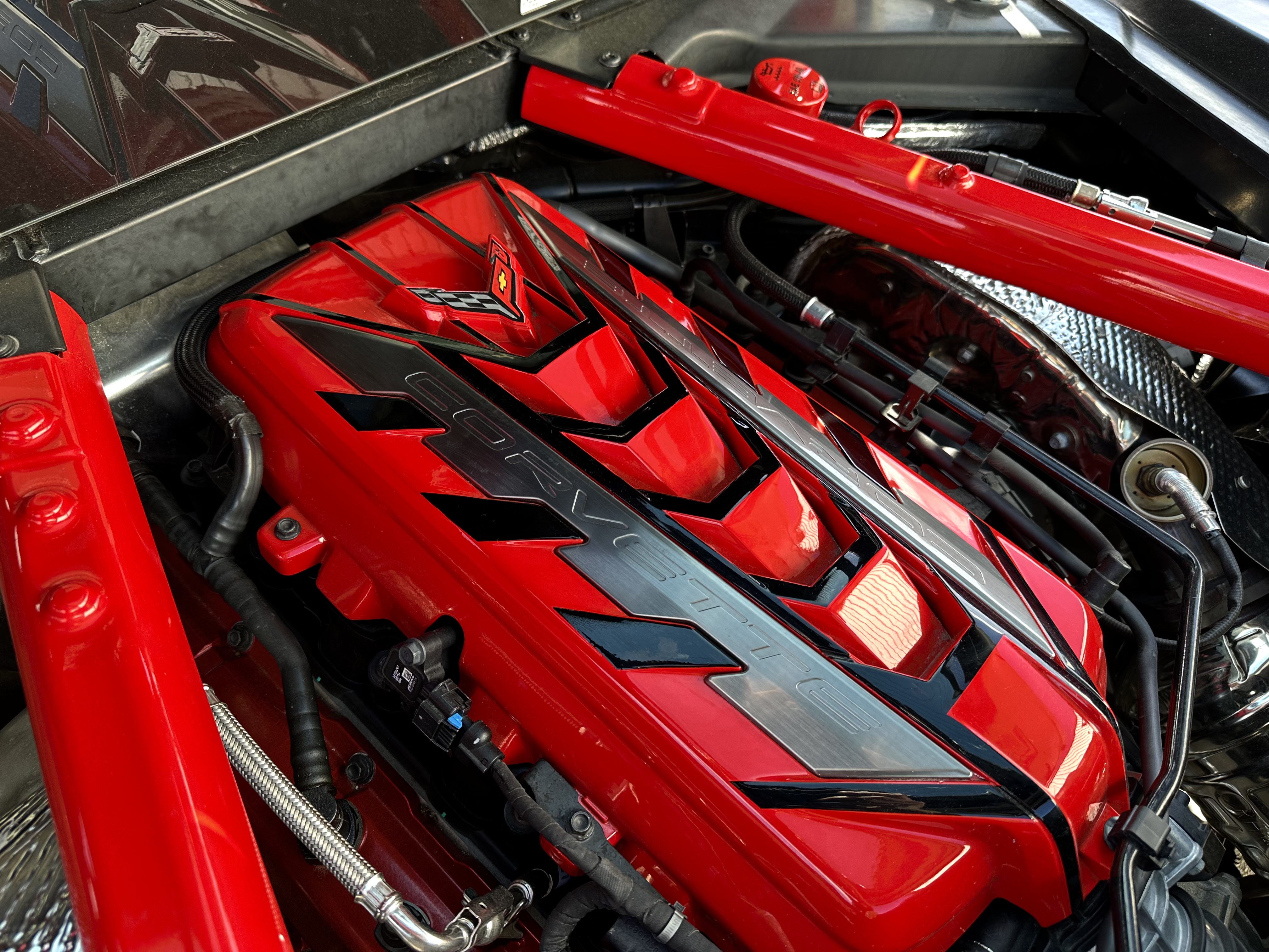 2020-2025 C8 Corvette - Engine Bay Plenum Cover Vinyl Decal Sticker